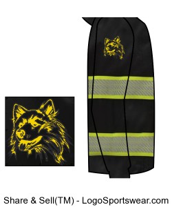 Husky Pride Winter Coat Design Zoom